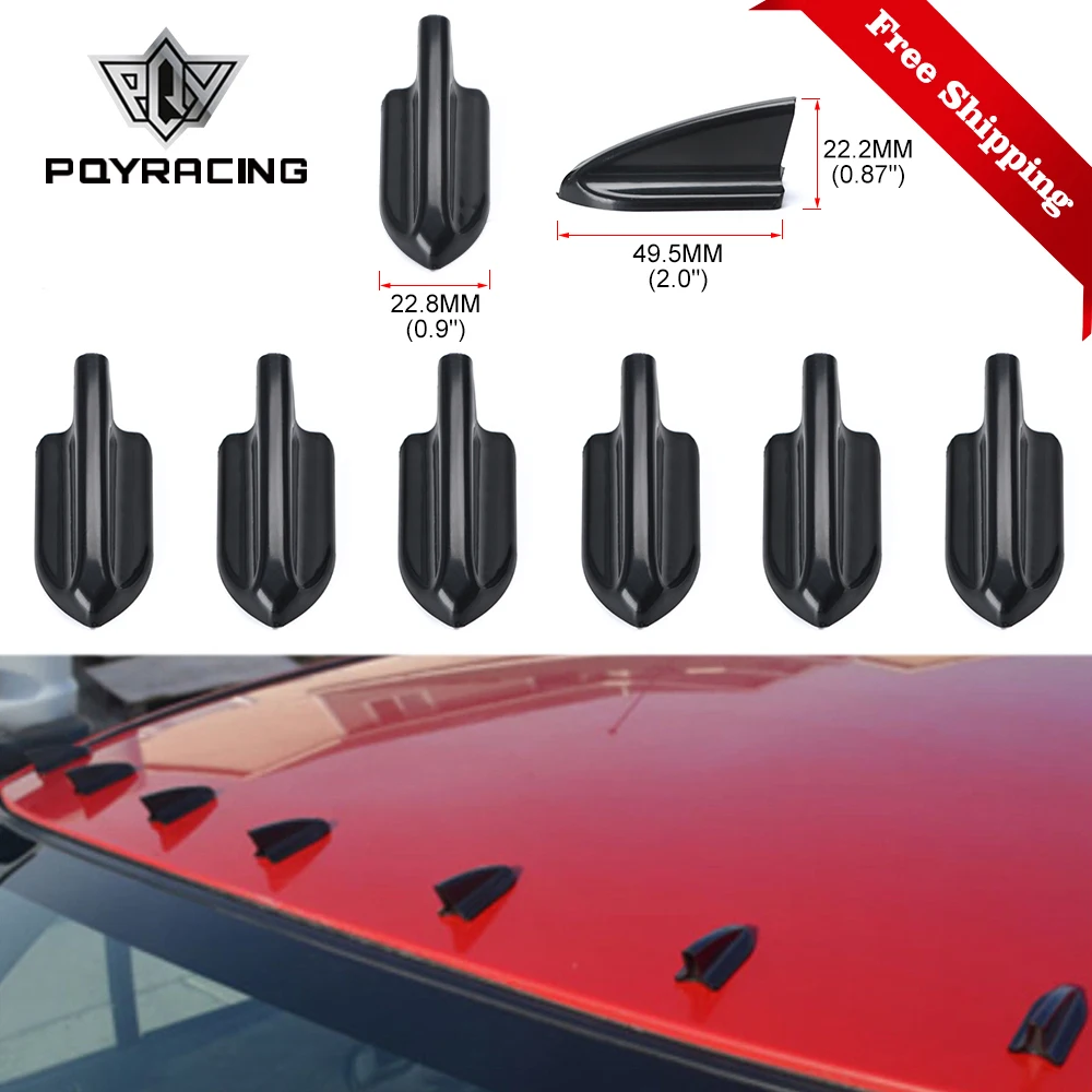 Kit Aletas Tiburón PQY-WSS11 - Generador Vórtice Aero Universal Negro