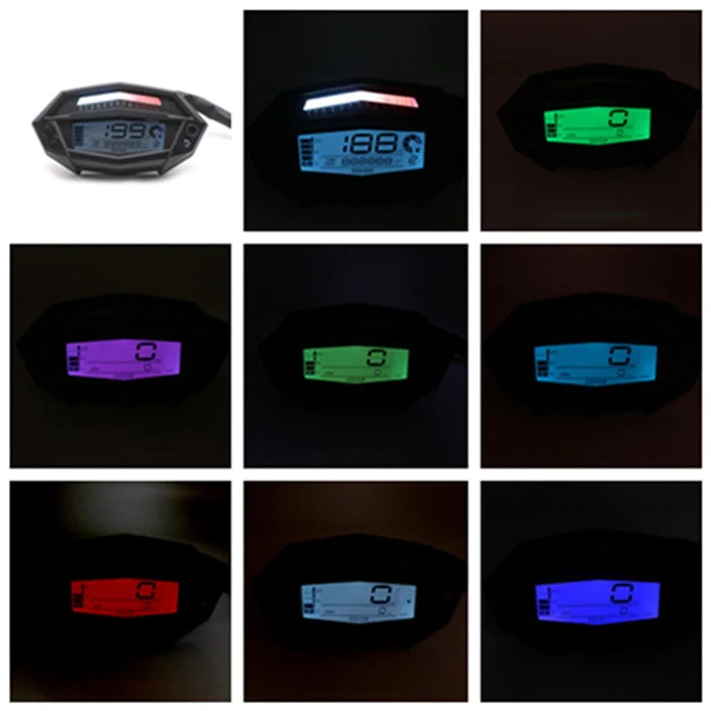 Tacómetro digital LCD AB56 con sensor para Kawasaki Z1000 - imagen 2