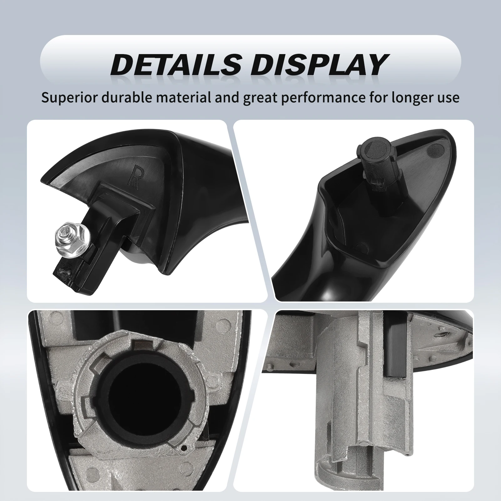 Manija de puerta adecuada para X5 E53 1999-2006, lado exterior derecho del pasajero reemplaza 512182 - imagen 3