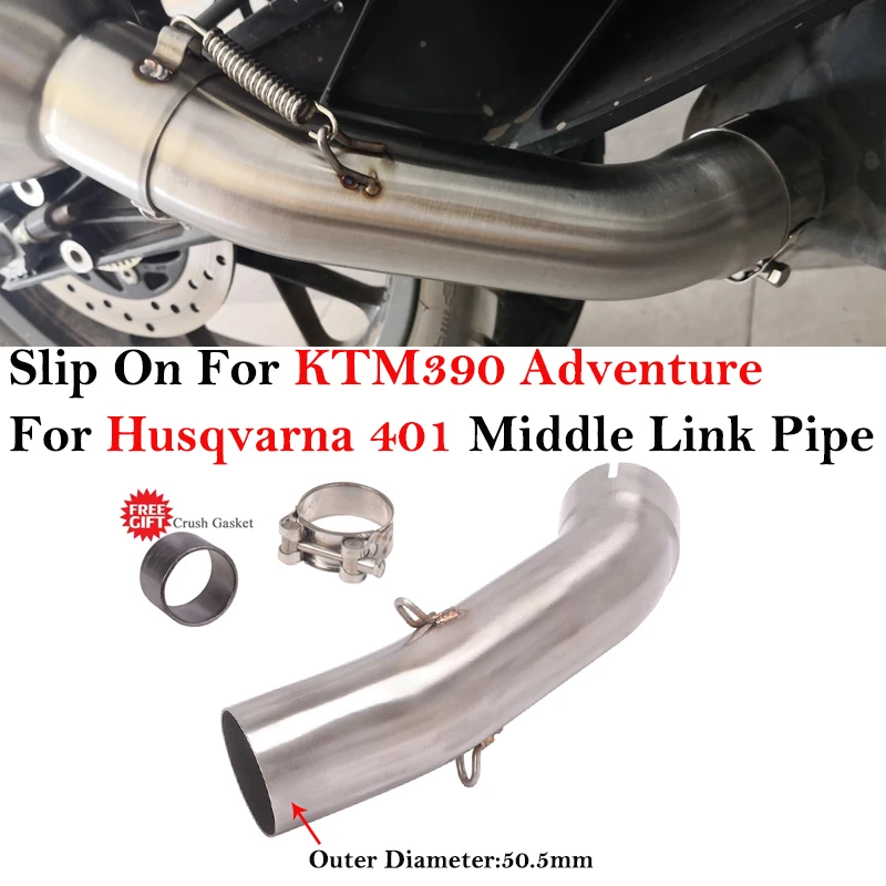 Tubo intermedio escape KTM 250/390 Duke, RC, Adventure y Husqvarna 401 - imagen 2