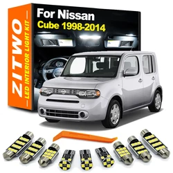 ZITWO Kit de bombillas LED interior y matrícula Nissan Cube Z10-Z12