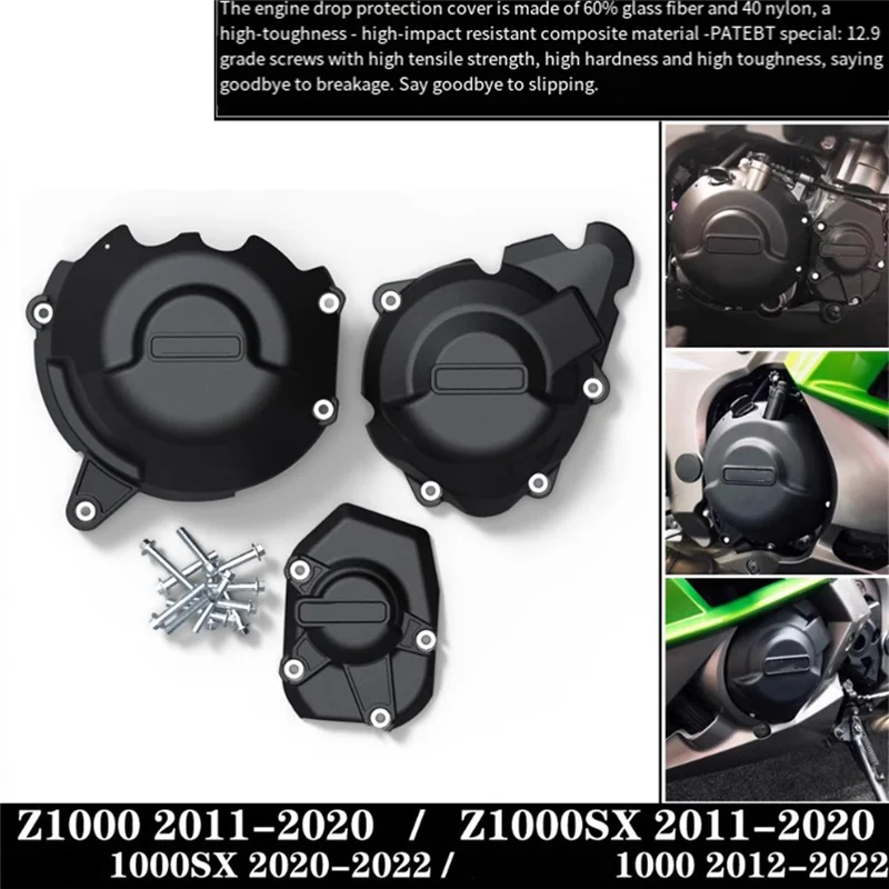 Cubierta protectora lateral de motor Kawasaki Z1000SX, Versys y Ninja - imagen 3