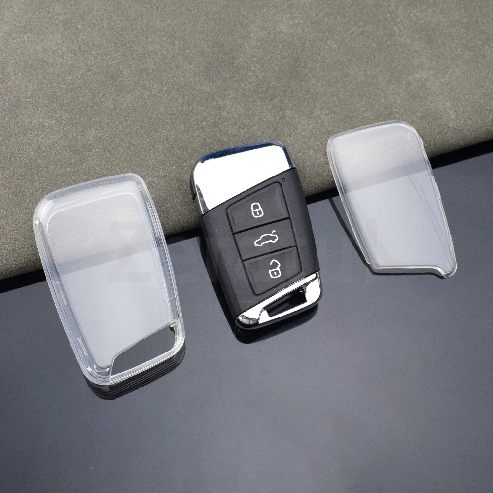 Funda llave TPU transparente VW Passat B8 y Skoda Superb - imagen 4