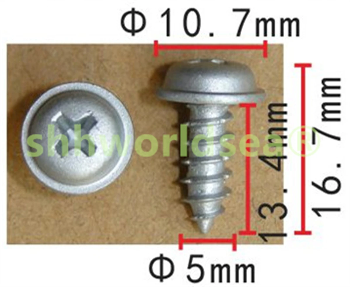 Shhworldsea – Tornillos autorroscantes de cruz para luz antiniebla - imagen 2