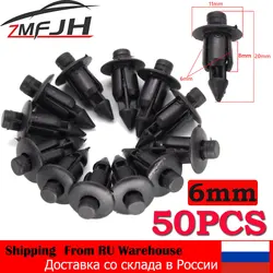 Kit de clips de panel negros de 6 mm para Suzuki GSXR