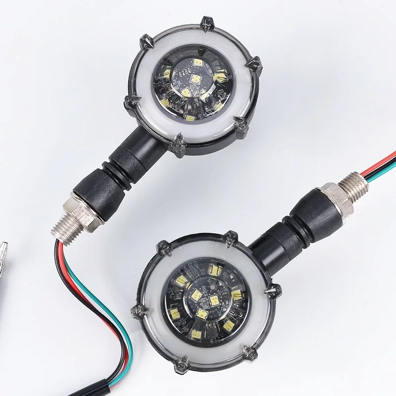 Intermitentes LED bicolor universales para moto Harley-Davidson 12 V - imagen 4