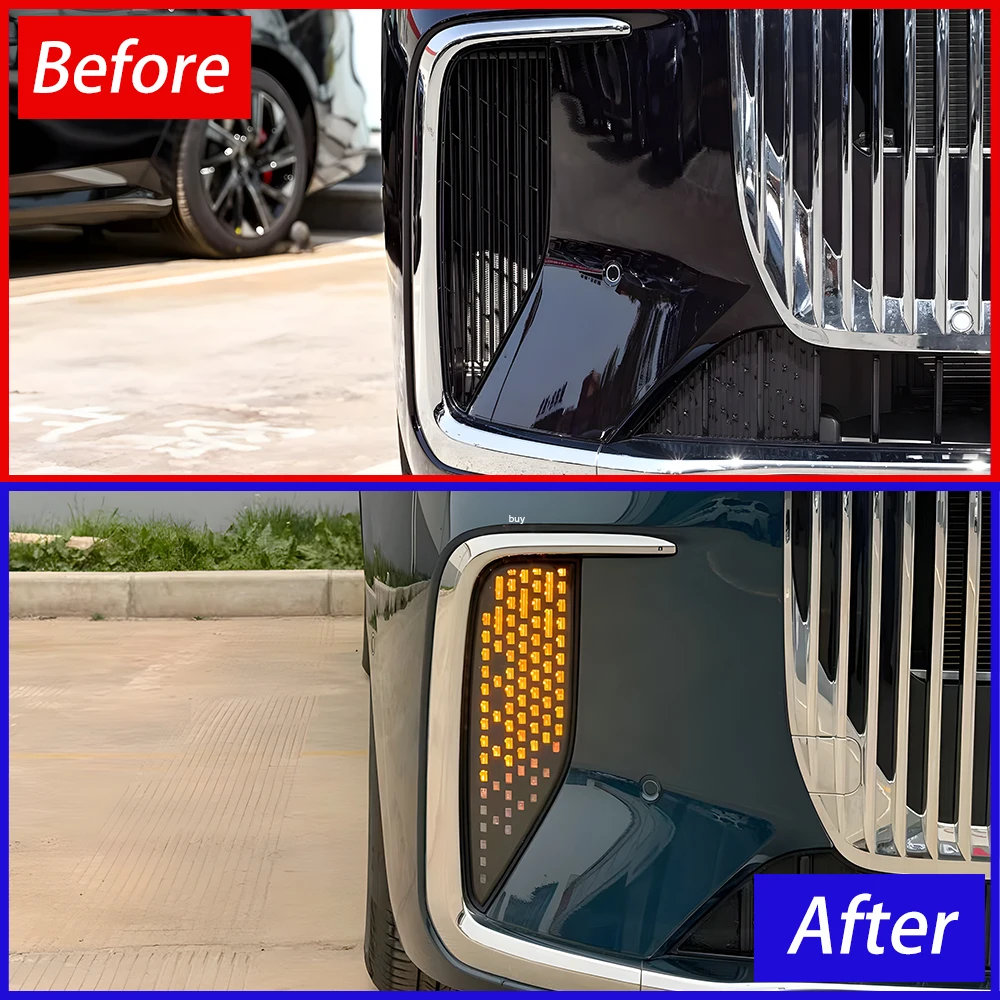 Para 2024-2025 Voyah Dreampower parachoques delantero actualización LED luz de circulación diurna dinámica luces de coche accesorios de herramientas de montaje - imagen 4