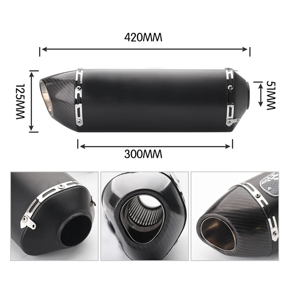 Silenciador escape universelle 51mm con db-killer Honda PCX 125 150 - imagen 2