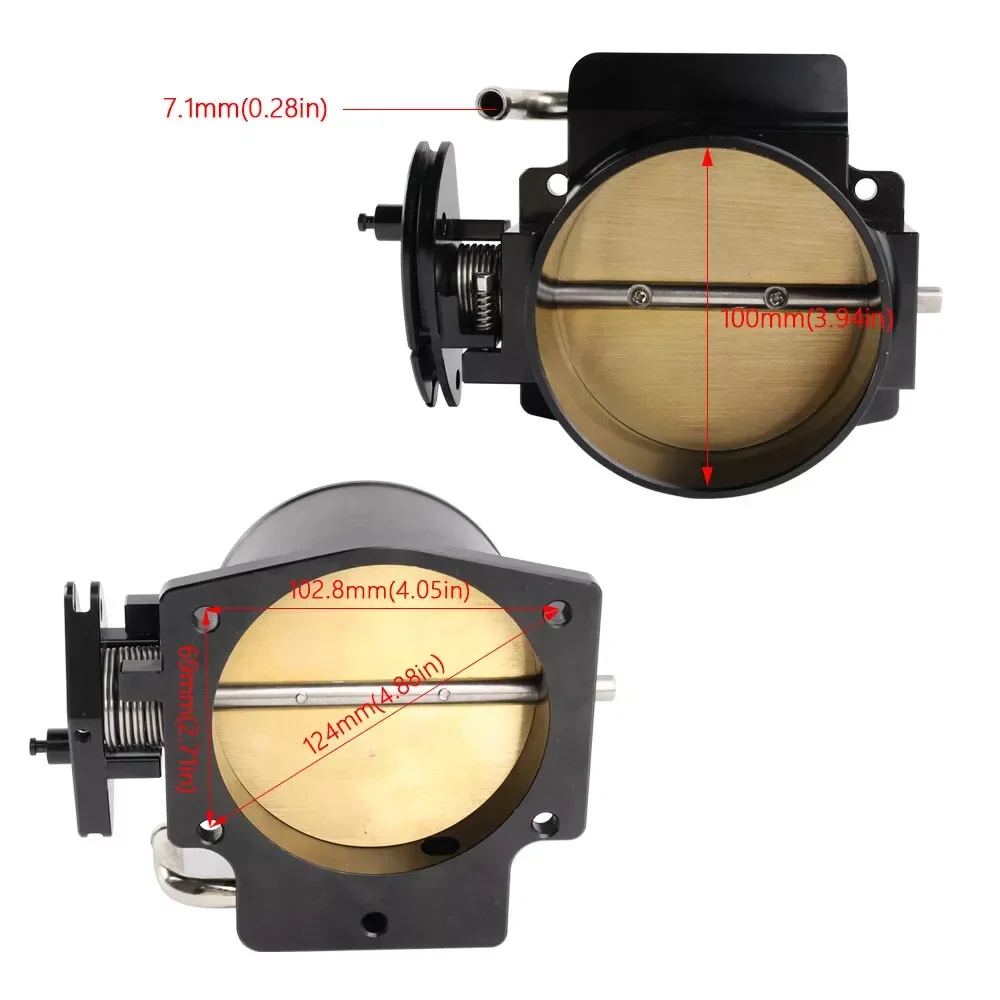 Cuerpo de mariposa 102 mm para GM LS1/LS2/LS6/LS7 con TPS e IAC - imagen 2