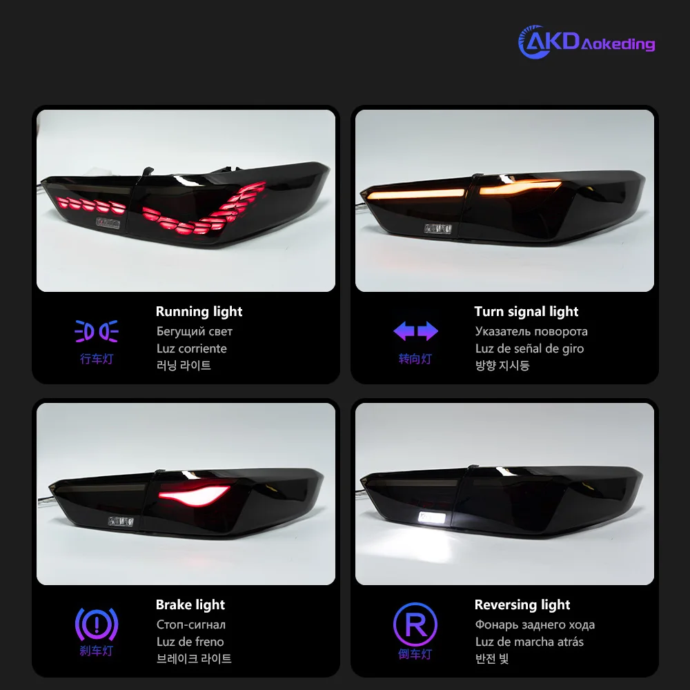 Luces de coche para ciudad luz trasera LED 2021-2023 ciudad freno antiniebla trasero señal de giro accesorios automotrices - imagen 4