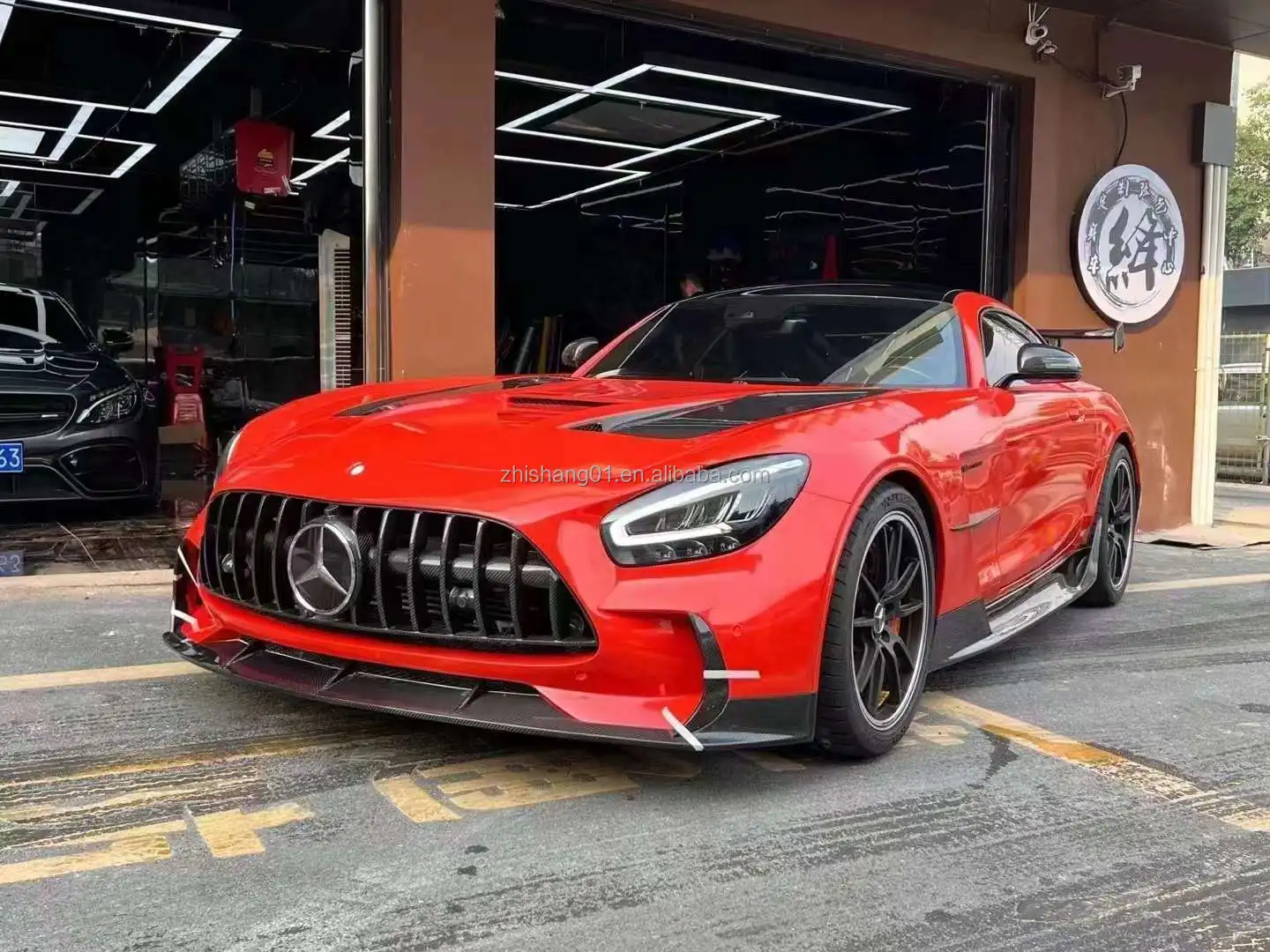 ZS BS kit carrocería fibra de carbono para Mercedes-Benz GT/GTS/GTR - imagen 5