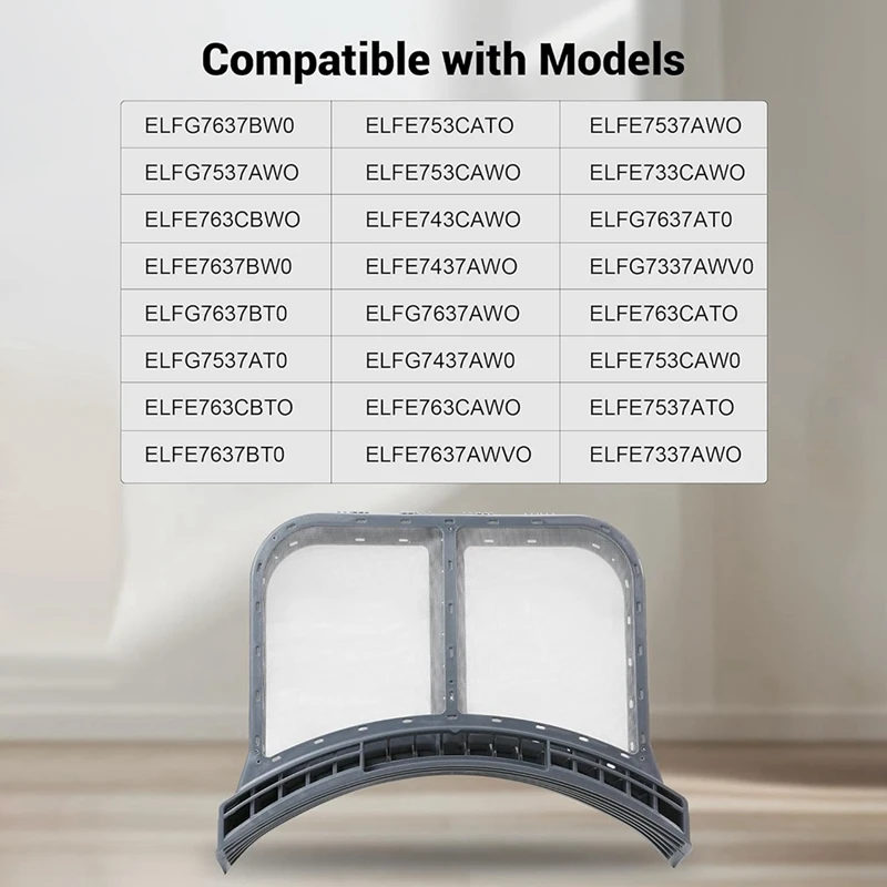 5304513574   Conjunto de trampa de filtro de pantalla de pelusa de secadora, filtro de trampa de pelusa de secadora para conjunto de filtro de secadores Frigidaire - imagen 3