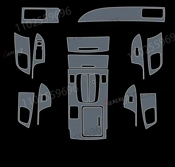 Película transparente de Tpu para Honda Accord 2013-2017, pegatina de protección Interior de coche, Panel de ventana de puerta de tablero de consola central