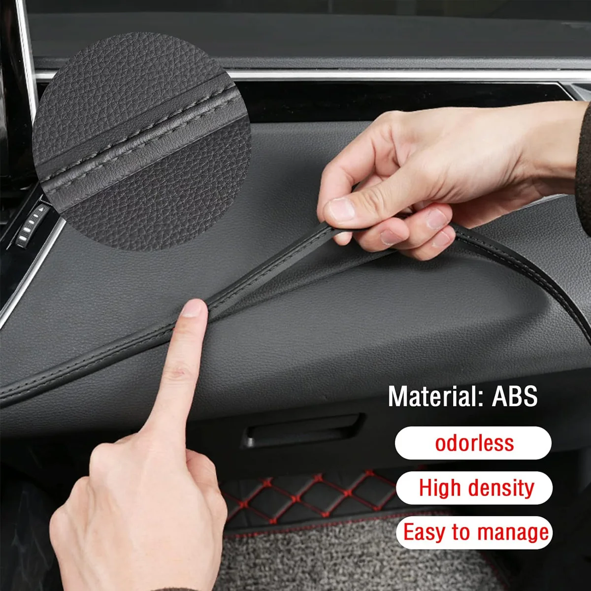 Moldura decorativa PU autoadhesiva para salpicadero de coche - imagen 3