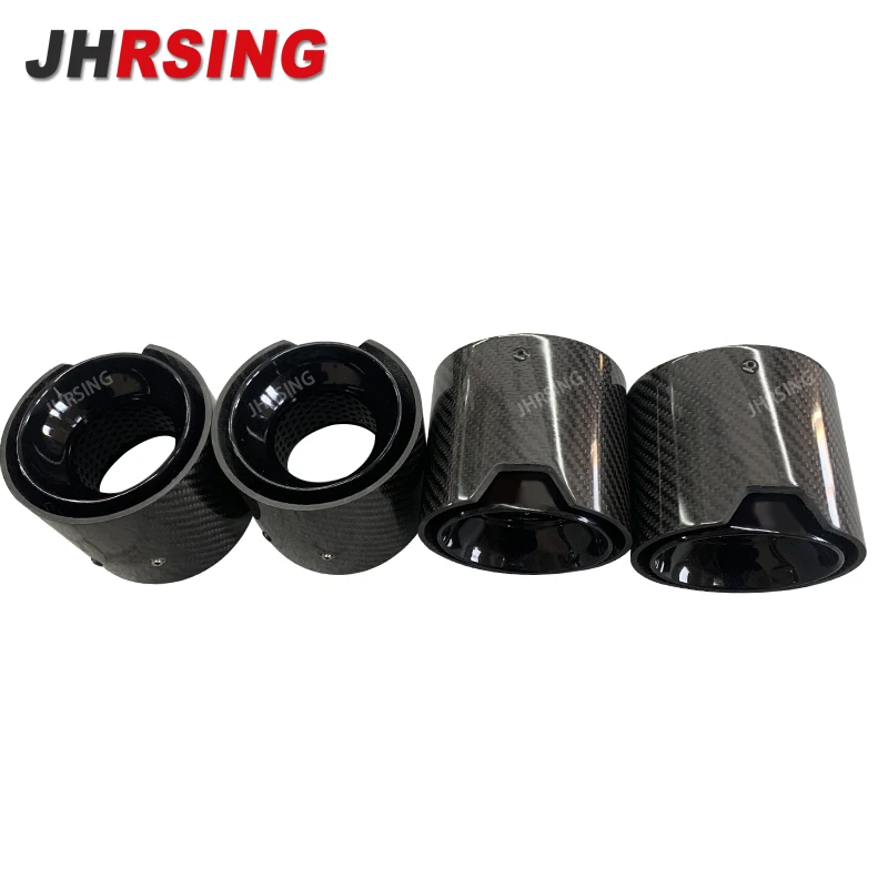 Puntas de escape fibra carbono acero inox BMW M3 G80/M4 G82-G83 - imagen 4