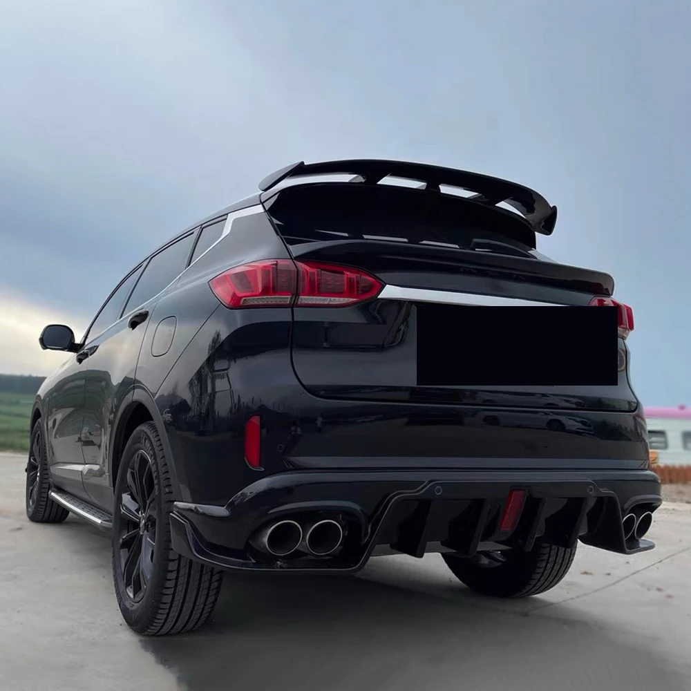 Alerón trasero universal ABS – 130 cm carbono negro tuning - imagen 3