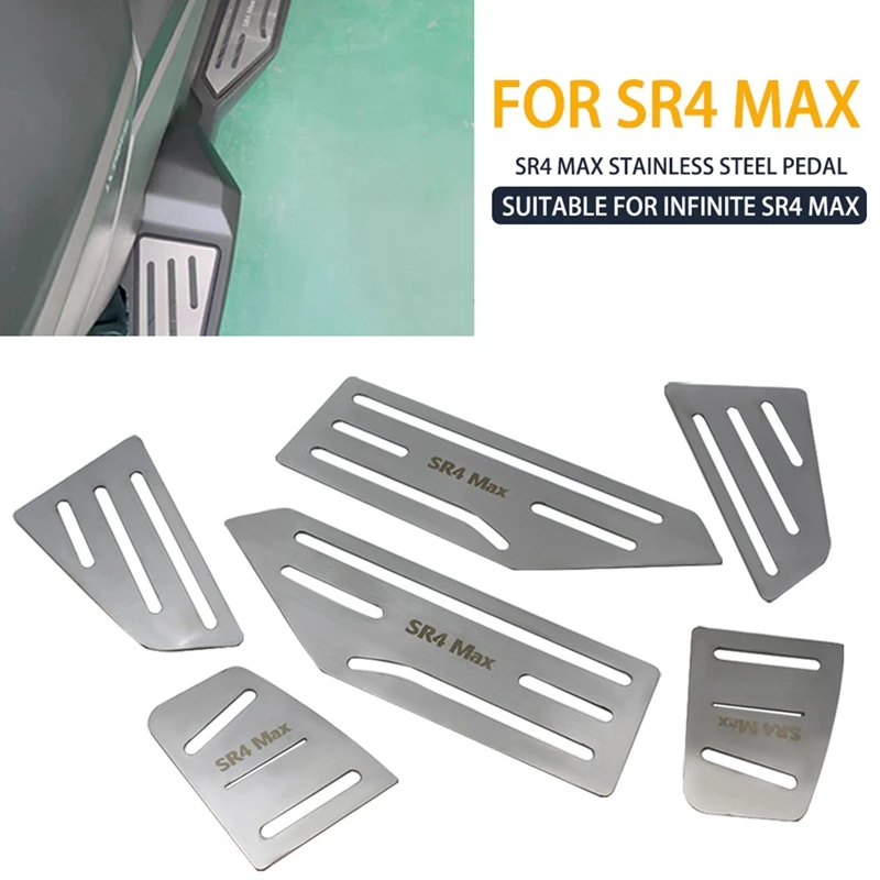 Estriberas acero inoxidable VOGE Sr4max para scooter - imagen 2