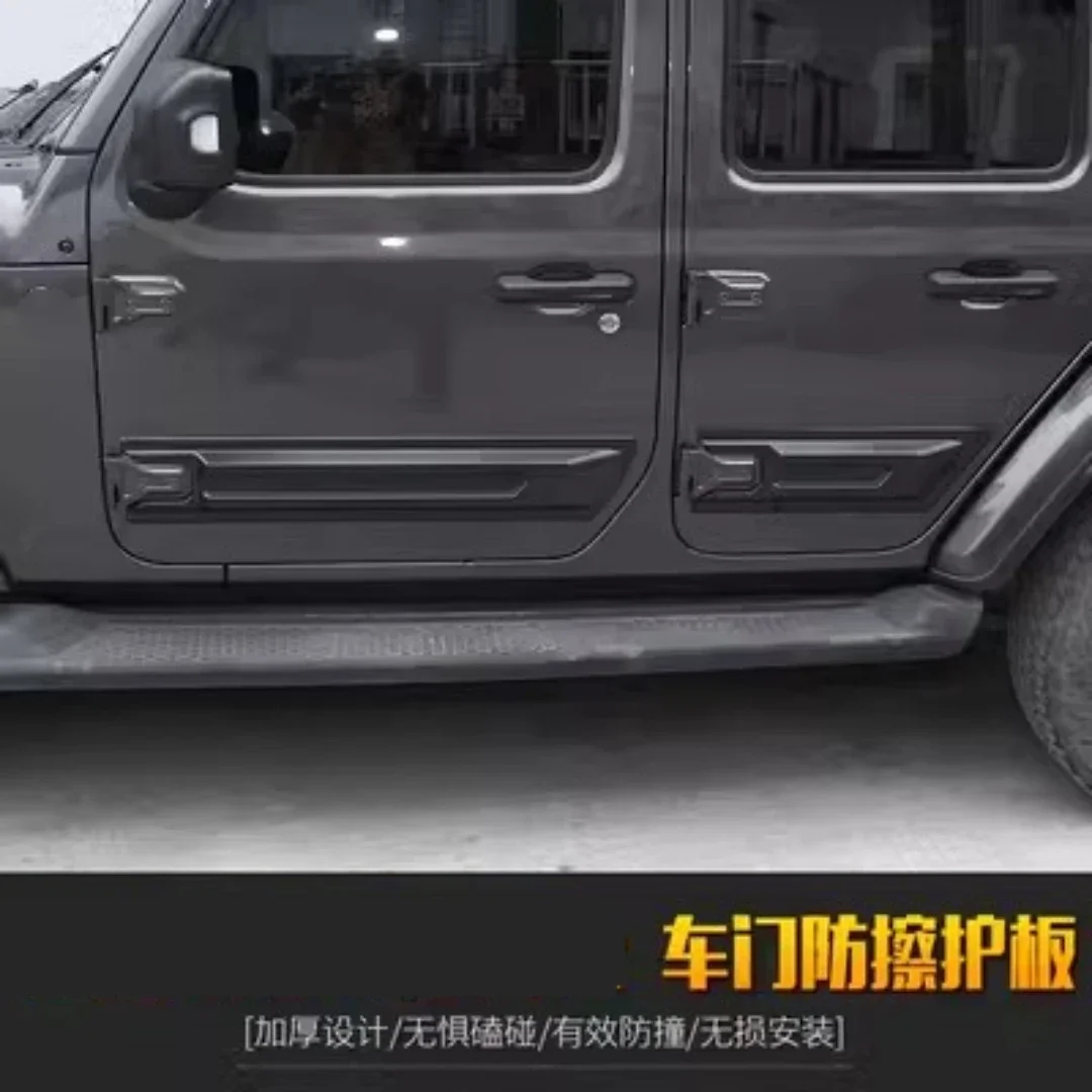 Protector de puerta negro mate ABS para Jeep Wrangler JL/JT 2018 - imagen 4