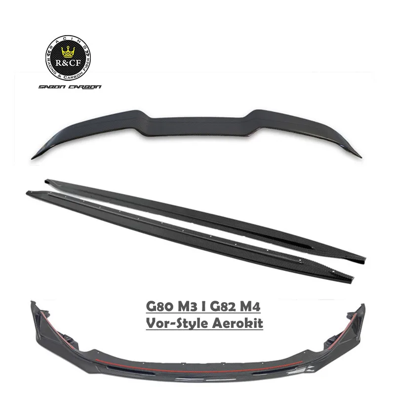 Kit aerodinámico BMW G80 M3/G82 M4 con paragolpes y faldones