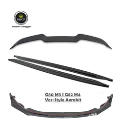 Kit aerodinámico BMW G80 M3/G82 M4 con paragolpes y faldones