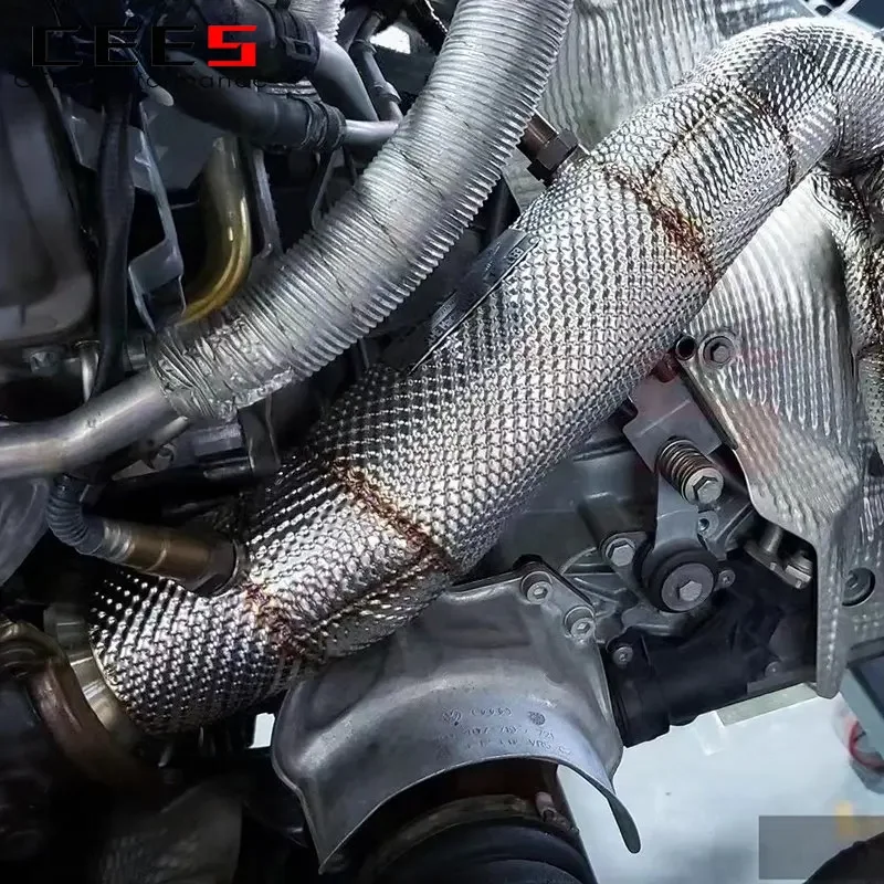 Downpipe alto rendimiento Porsche Macan 3.0T S/Turbo - Acero inoxidable - imagen 5