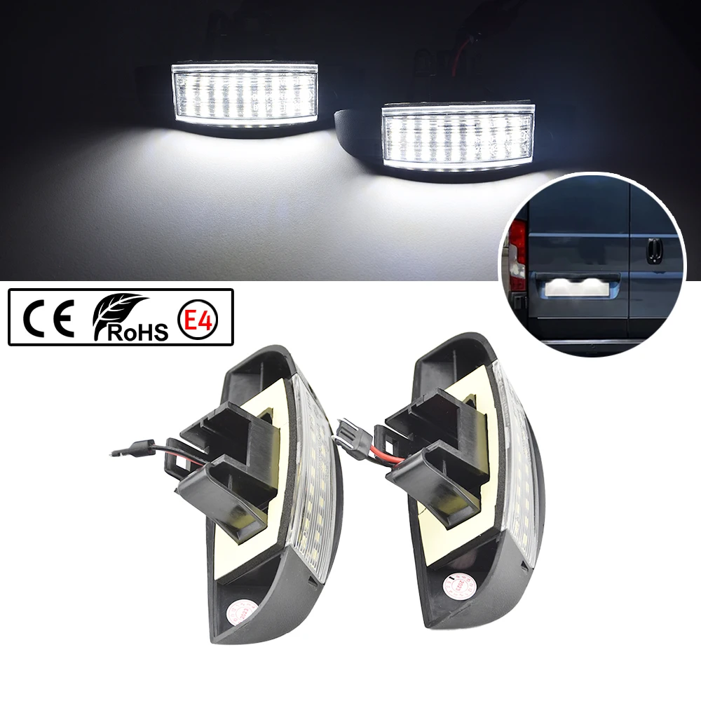 Luz LED matrícula Fiat Ducato Peugeot Expert Citroën Jumpy 2000-2006 - imagen 2