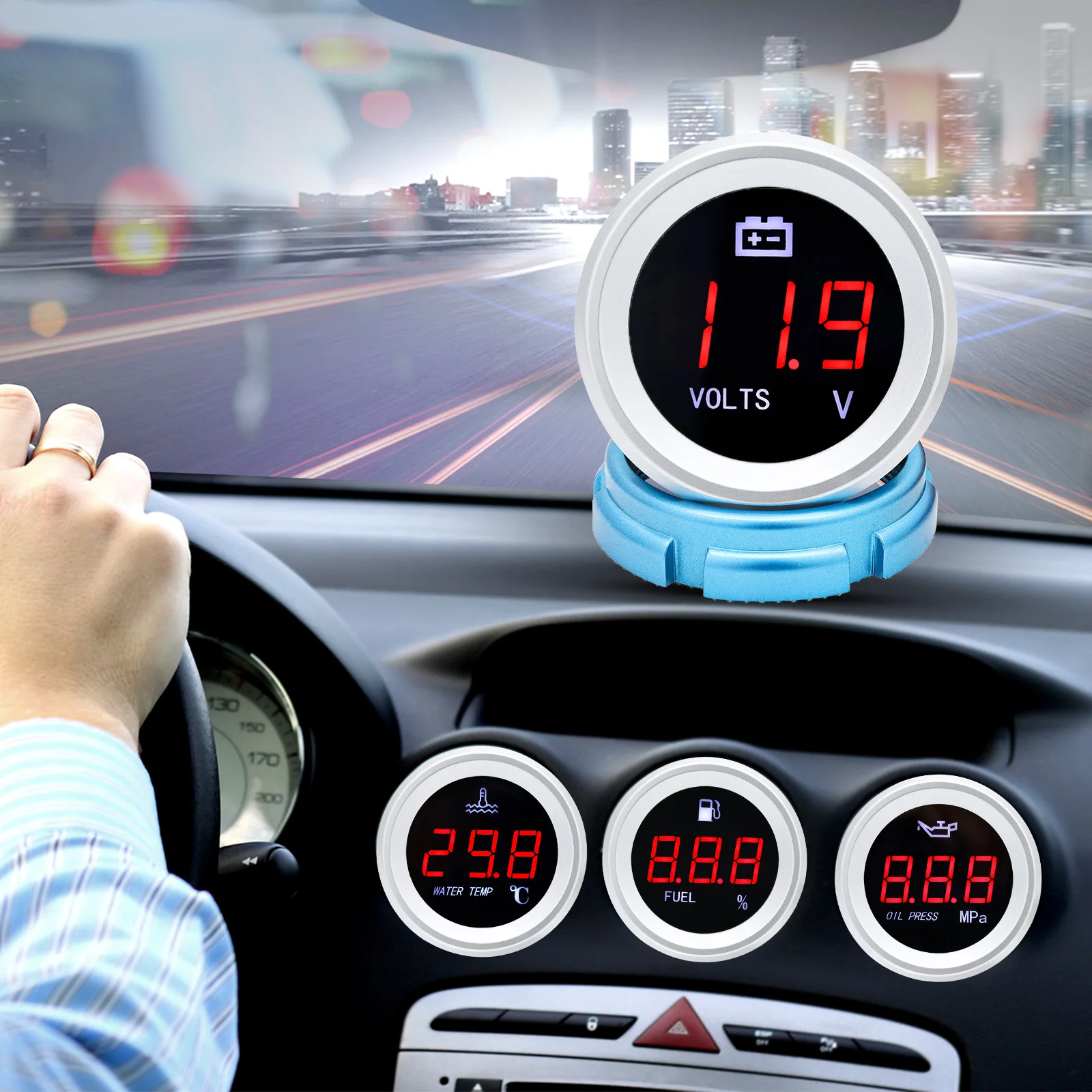 Dimensiones y sensor
