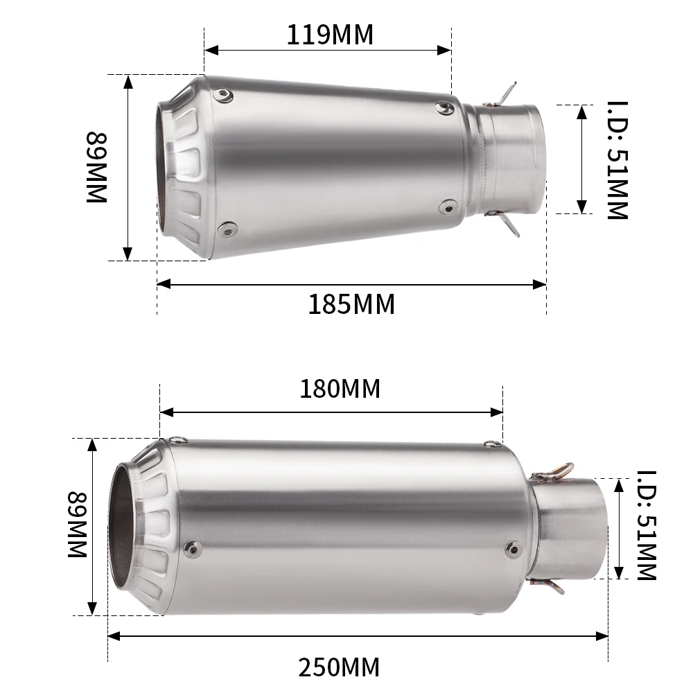 Silenciador GP Proyecto universal para línea de carreras – MT07 - imagen 3