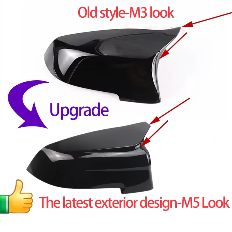 Tapa de espejo retrovisor estilo carbono para BMW Serie 5, 6 y 7 - imagen 2