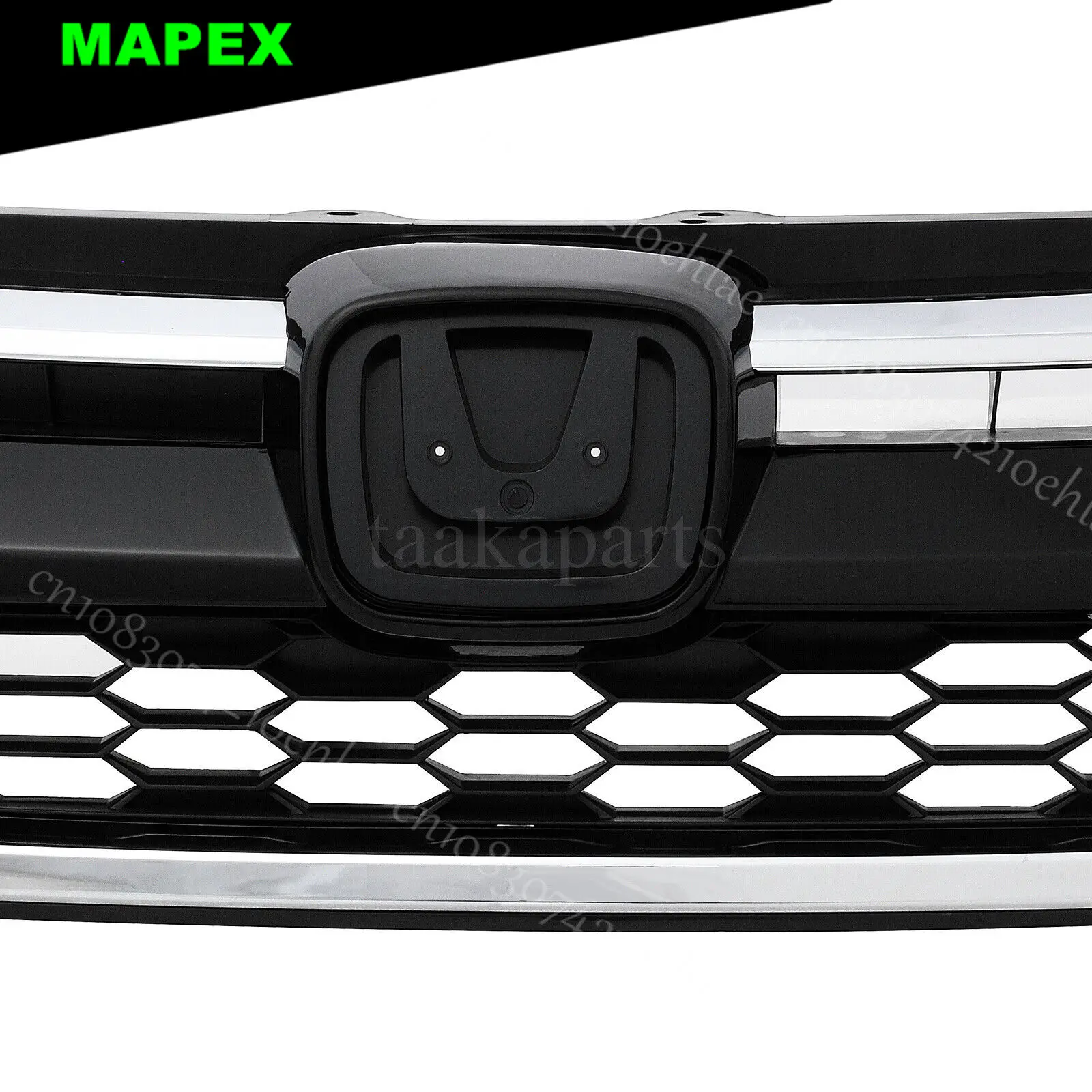 Parrilla delantera cromada de panal para Honda CR-V 2015-2016 - imagen 5