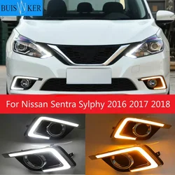 Faros LED antiniebla DRL para Nissan Sentra Sylphy 2016-2018