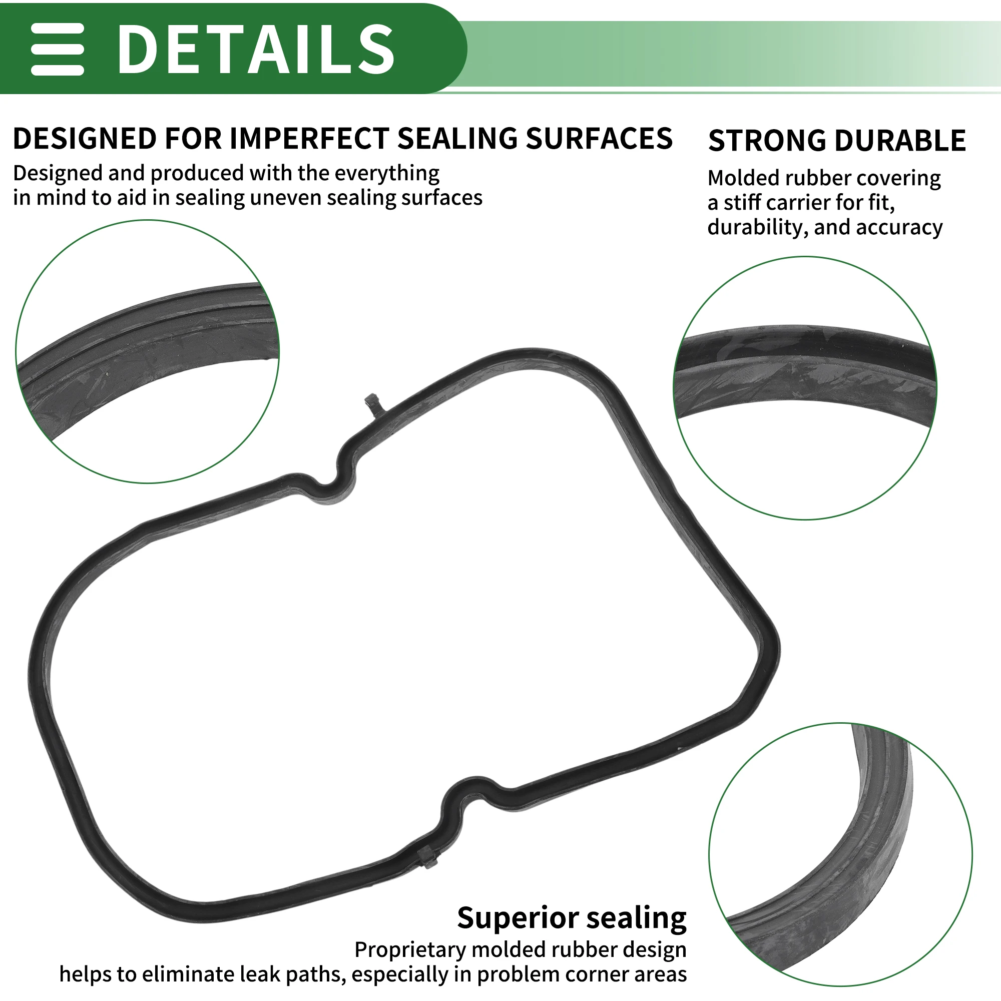 X Autohaux No.1262711180 Junta de cárter de aceite de coche para Mercedes-Benz 300E 1986-1993 para Mercedes-Benz C36 para AMG 1995-1997 - imagen 4