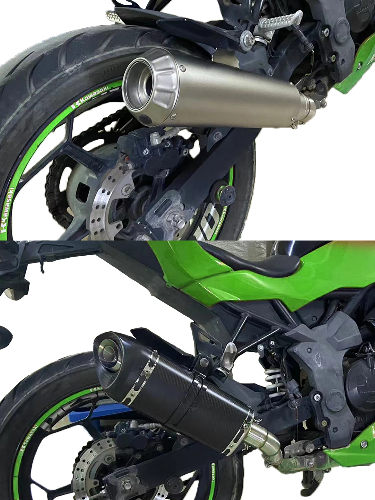 Sistema Escape Kawasaki Z250 Z250SL Completo 51MM Frontal - imagen 5