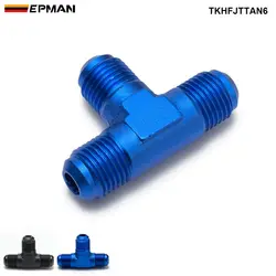 Adaptador en T EPMAN de aluminio para líneas de combustible trenzadas