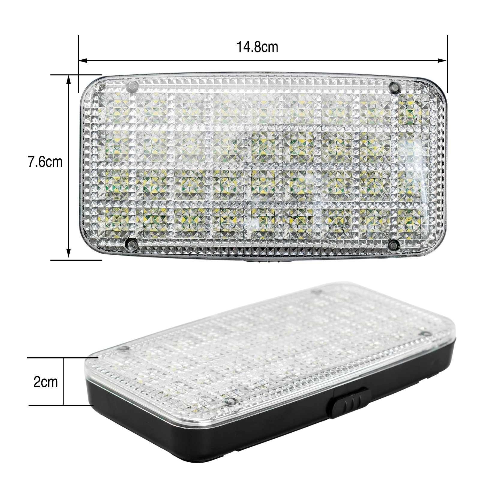 Luz LED techo interior coche rectangular 36 SMD - imagen 4
