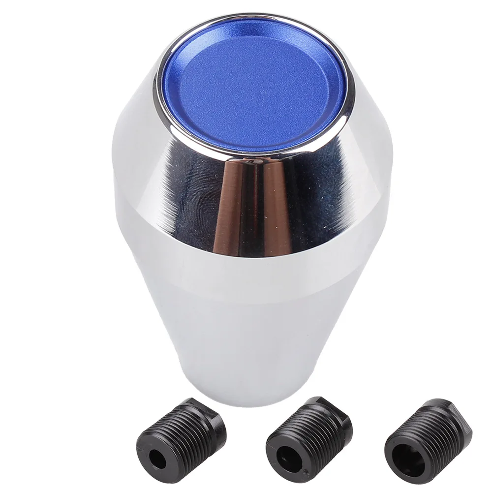 Pomo de cambio universal de aluminio cromado para coche - imagen 4