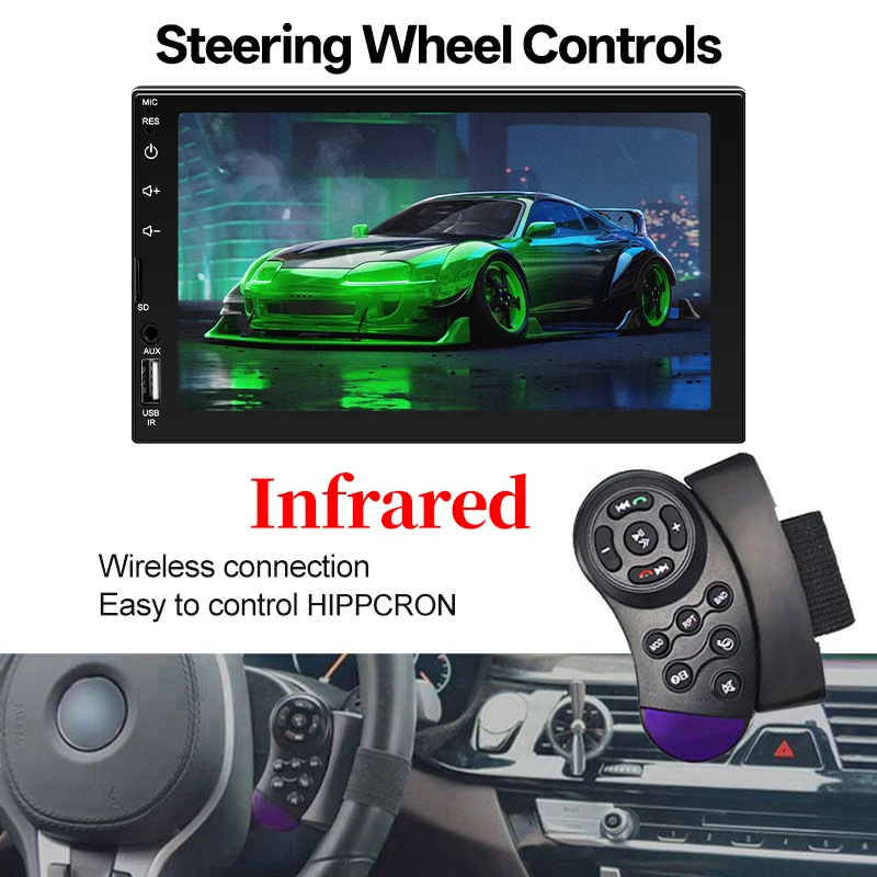 Autoradio 2DIN pantalla táctil Bluetooth Android Auto CarPlay FM AUX - imagen 5