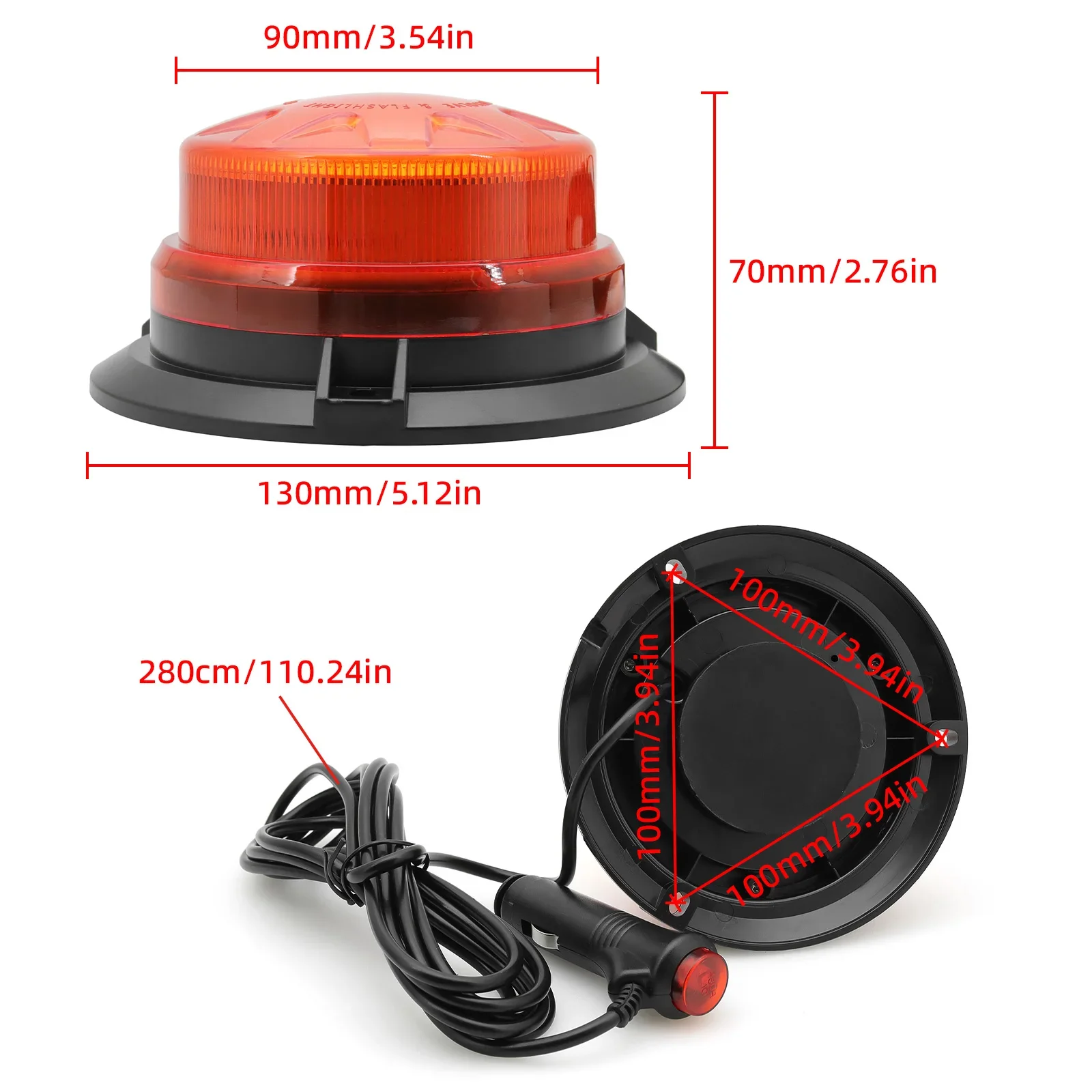 Luz de señalización estroboscópica para coche y camión