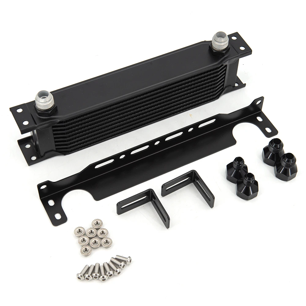 Kit enfriador de aceite AN10 con adaptador y soportes AN6 AN8
