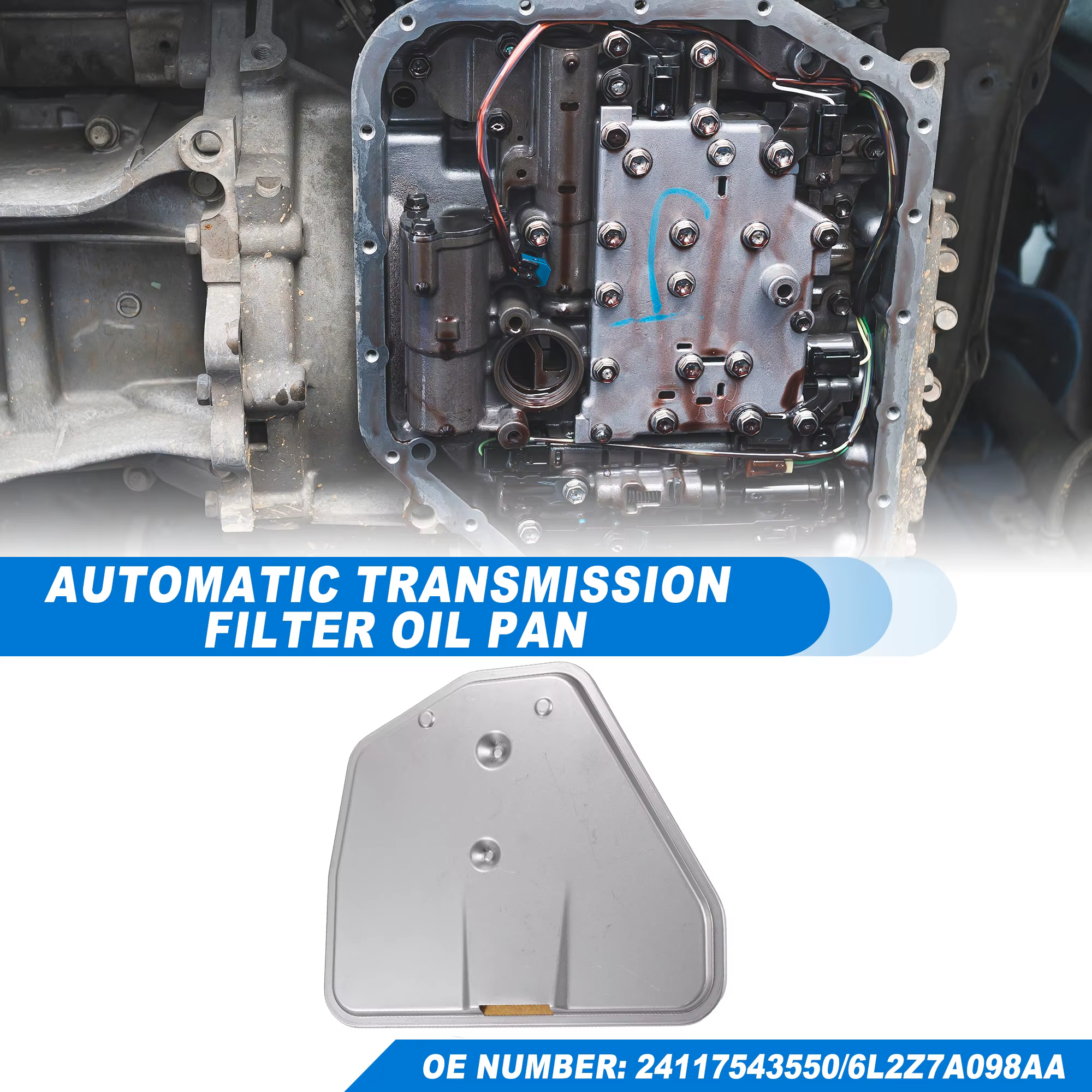 UXCELL Kit filtro y cárter transmisión automática – Ford Explorer 2006-2007 - imagen 2
