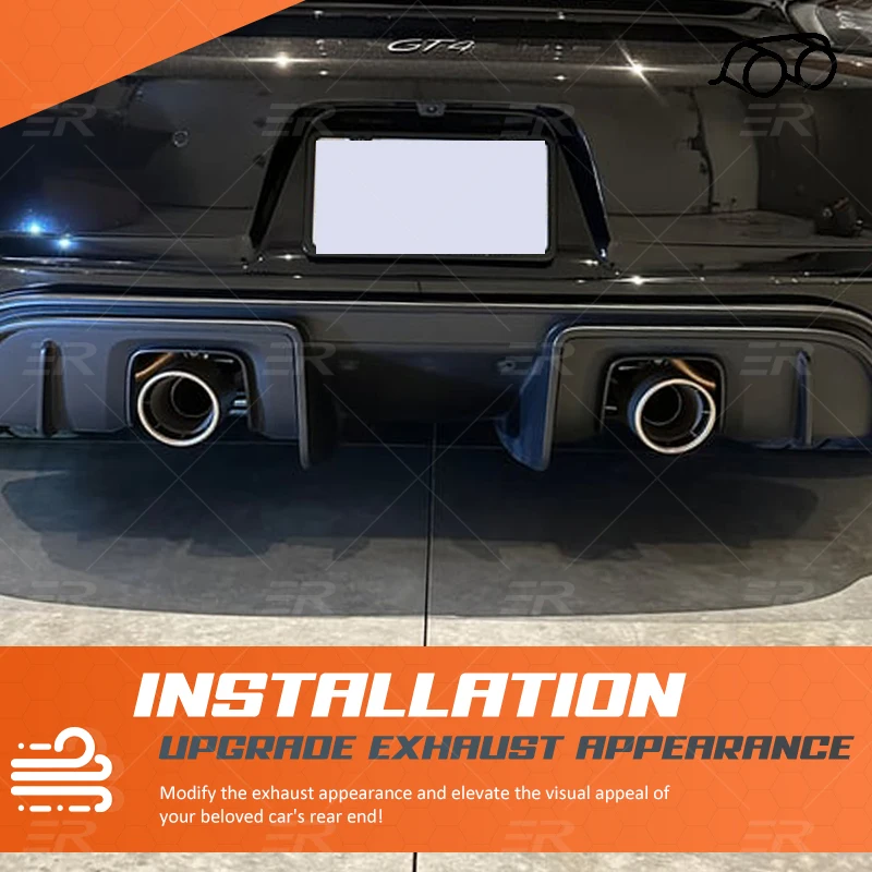 Punta de escape universal acero inoxidable - accesorio tuning - imagen 4