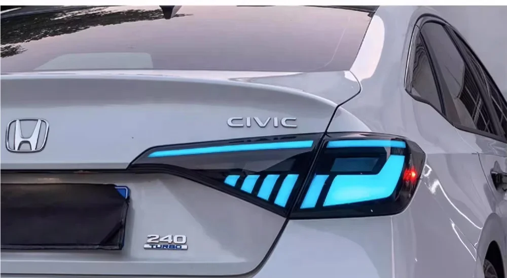 2021-23 Honda Civic 11th Gen Sedan lámpara trasera Auto-Y luces traseras LED coloridas luces de giro secuencial nuevos accesorios de coche - imagen 3
