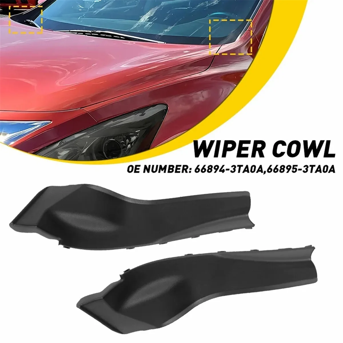 Nissan OEM 66894-3TA0A cubiertas limpiaparabrisas Altima 2013-2015 - imagen 4