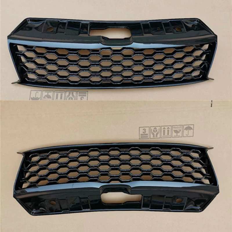 Parrilla delantera de malla ABS para VW Amarok V6 2015-2019 - imagen 5