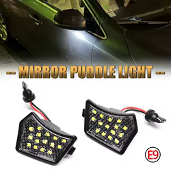 Luz LED espejo retrovisor 6000K para Jaguar XJ/XF/XK y Volvo V40–XC90
