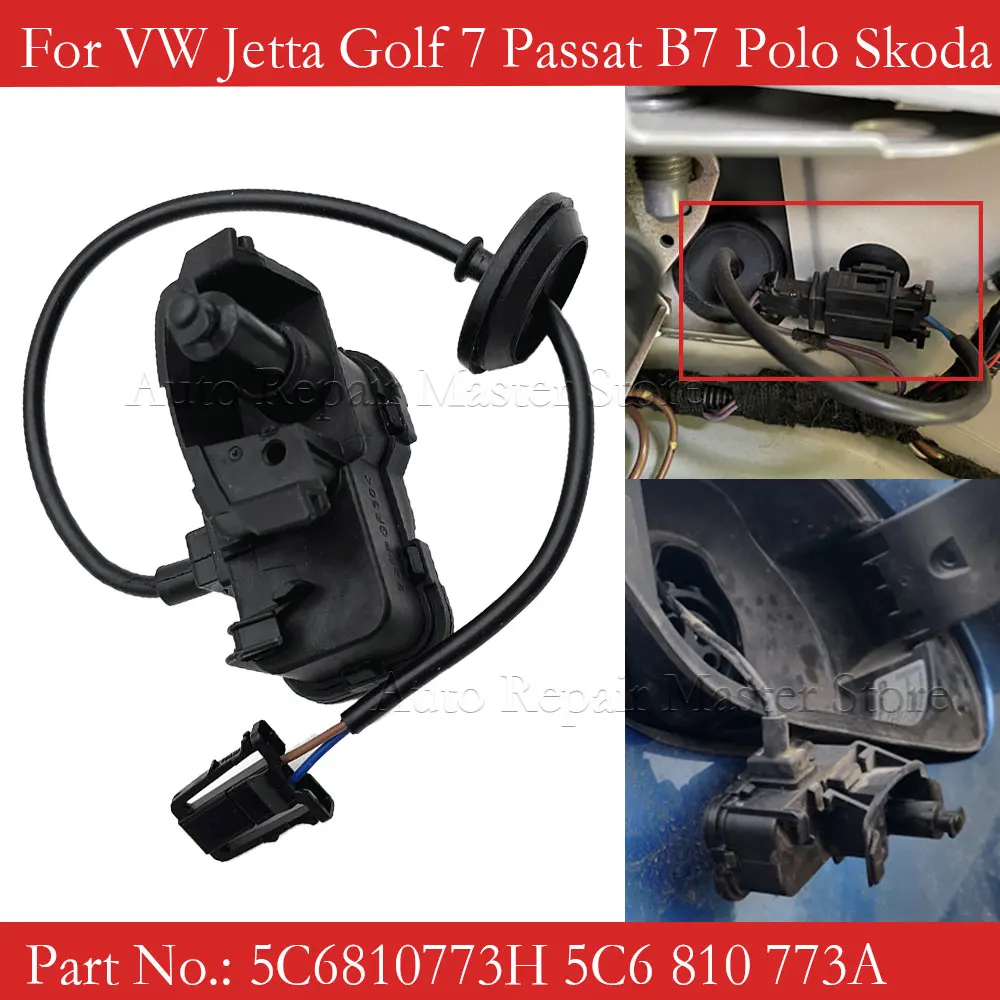 VW 5C6 810 773 actuador cierre tapa depósito – Golf 7 Passat B7 Jetta - imagen 2