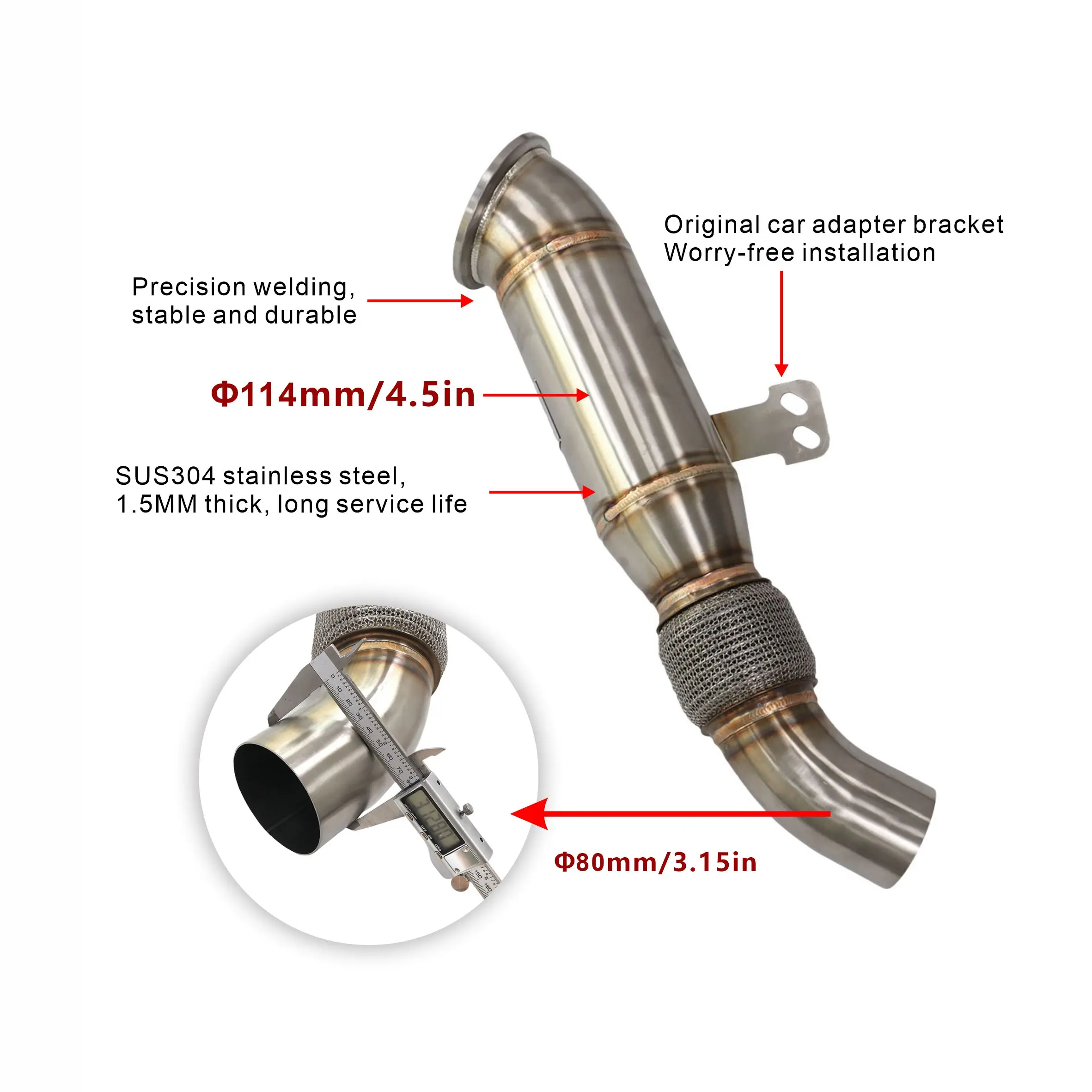Bajante gran diámetro deportiva para Toyota Supra A90 B58 - imagen 2
