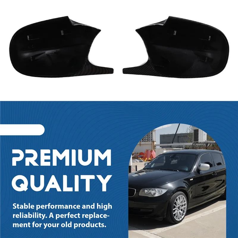 Cubierta espejo lateral fibra carbono BMW 1 3 Serie E87-E88-E90-E91 - imagen 4