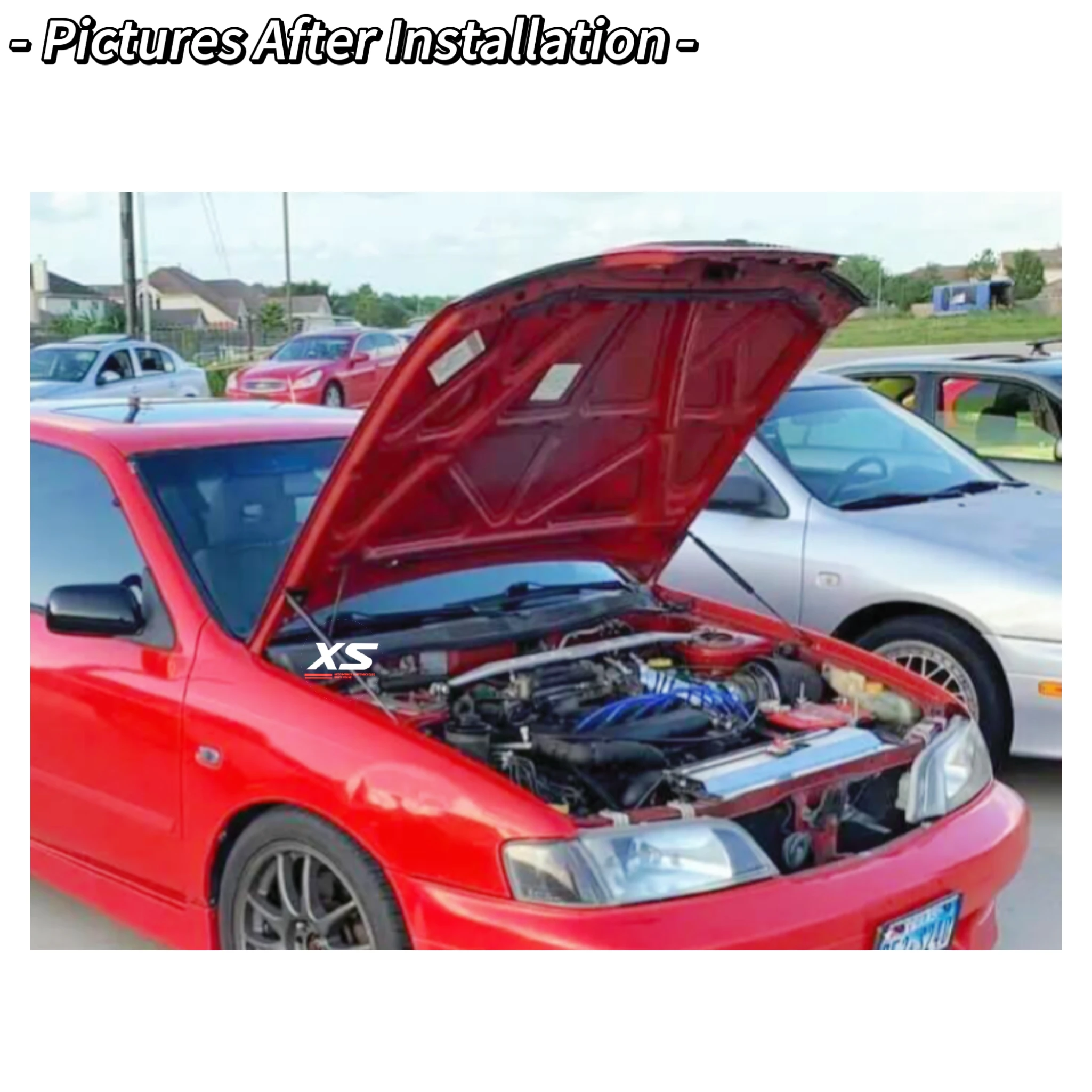 Capó delantero Nissan Primera P11 con soportes de resorte a gas - imagen 5
