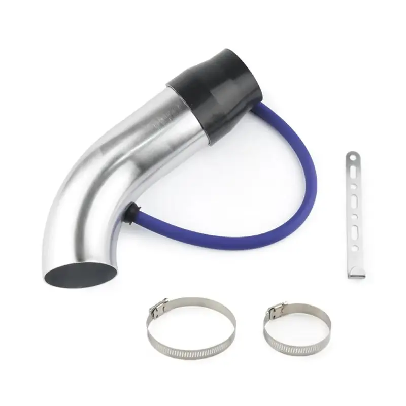 Kit admisión aire frío 3" aluminio plateado con tubo inducción turbo